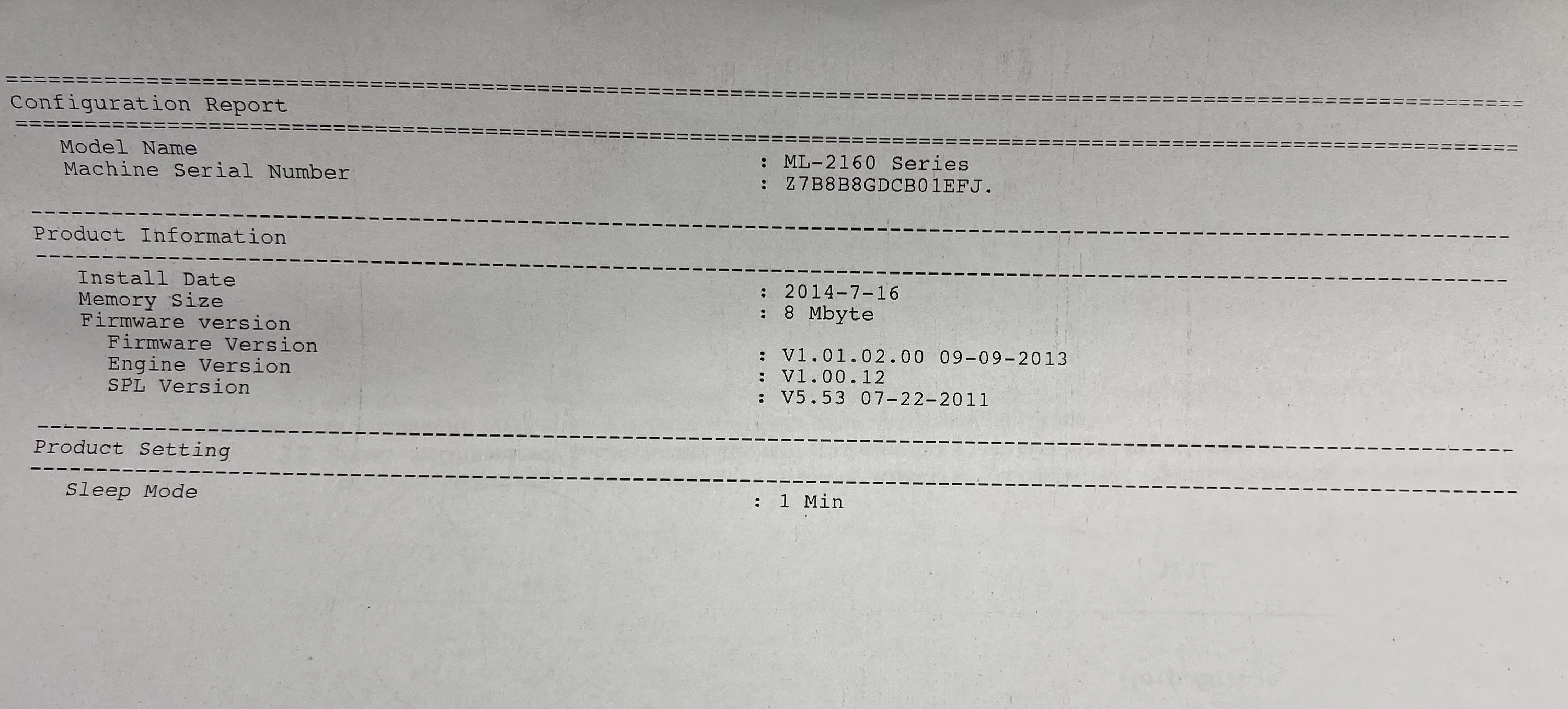 Принтер лазерный Samsung ML-2160 |