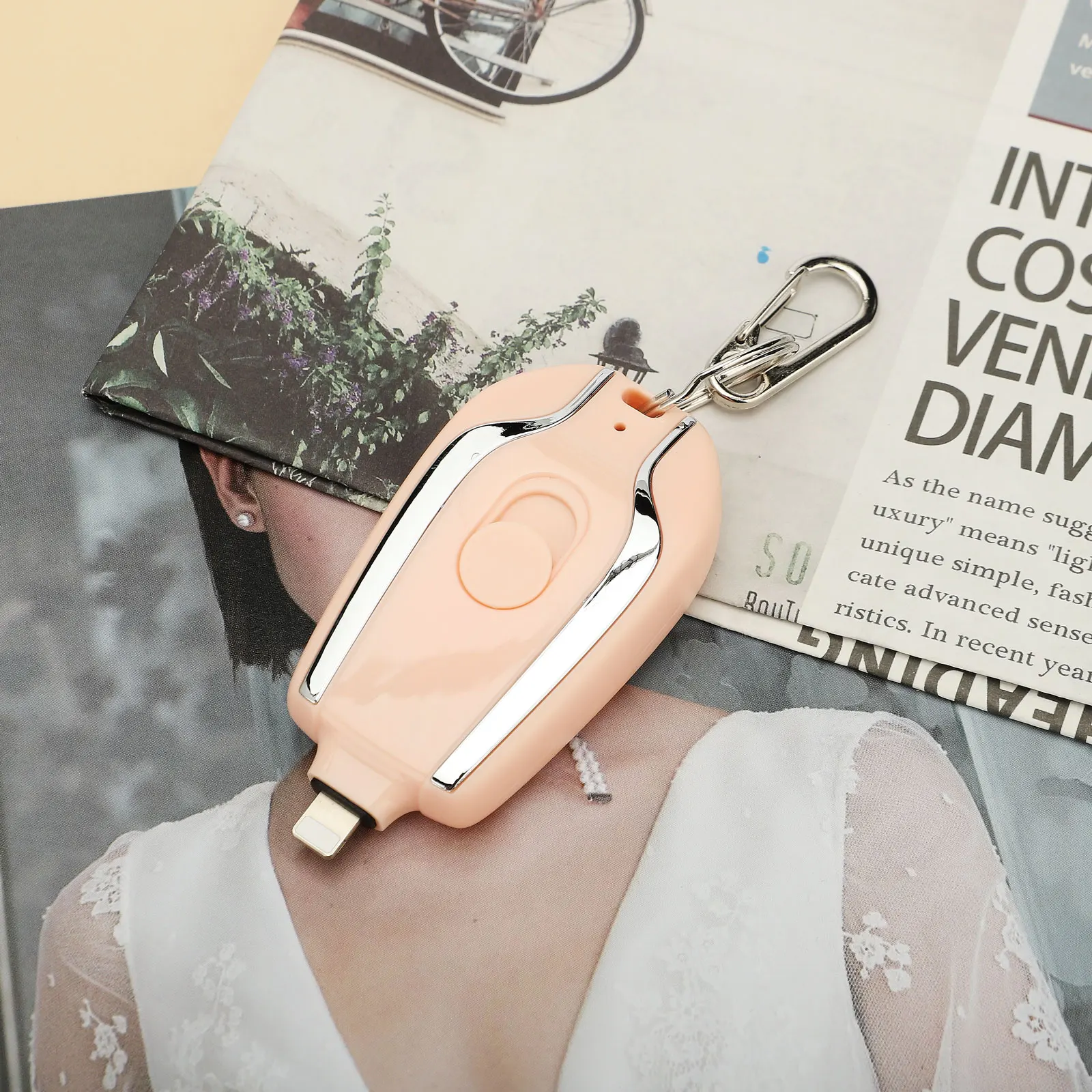 Мини-брелок Power Bank Аварийное зарядное устройство Pod 1500 мАч Type-C