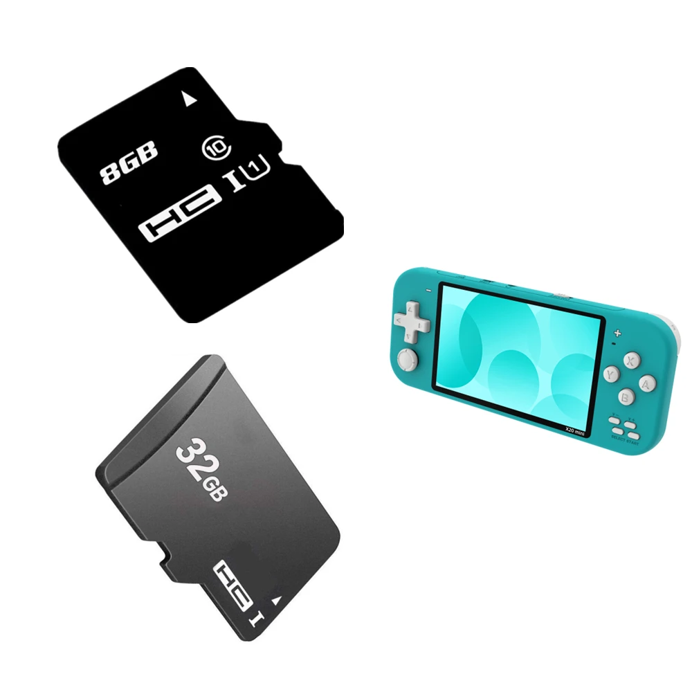 

Game Card for X20mini 8GB 32GB memory card for X20 mini portable game console with 2500/5000 games repair accessories