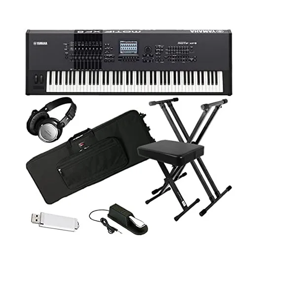 

Order 2 Get 1 Free ORIGINAL YAMAHAS Motif XF8 88 key piano keyboard synthesizer Workstation ESSENTIALS BUNDLE w Case Stand & Ben