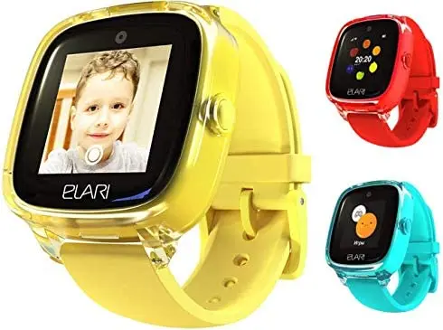

2G GPS Tracker Kids Smart Watch Phone For Boys and Girls Waterproof, 2-Way Voice Calls, SOS Button, Camera - ELARI KidPhone Fres