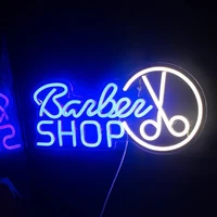 barbershop neon sign lights led customized barbershop acrylic wall hanging party club shop aesthetic room home bedroom decor