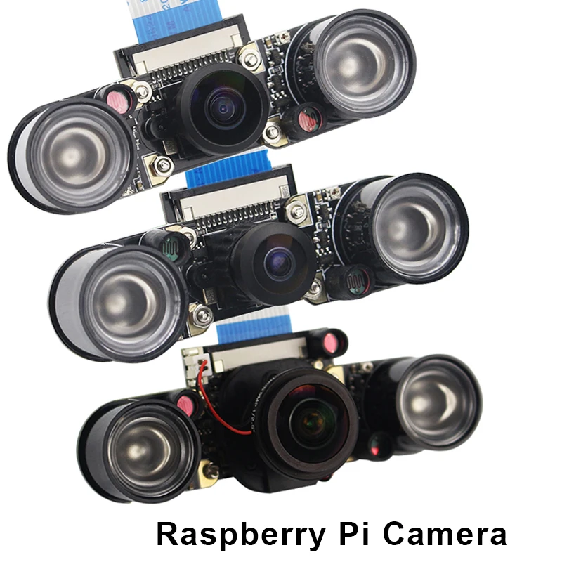 

Raspberry Pi 4 камера 5 Мп, OV5647, модуль «рыбий глаз», 1080P, дополнительная функция ночного видения, фотокамера для Raspberry Pi 4, Модель B, 3B Plus, 3B