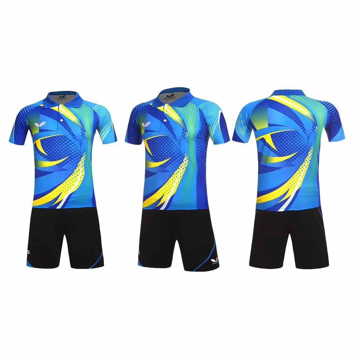 New Men Badminton Sport Shirts Table Tennis Suit Quick Dry Breathable Jersey Team Clothes Game Running Short Sleeve Shorts