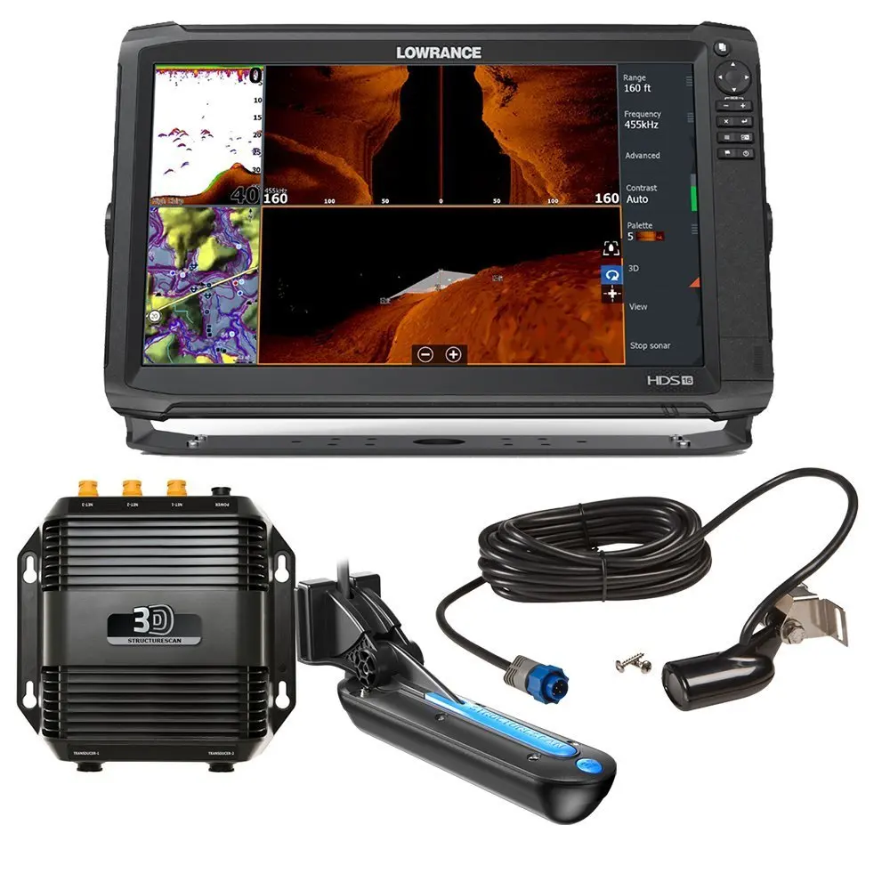 

HOT SALES Lowrance HDS16 Carbon StructureScan 3D Bundle