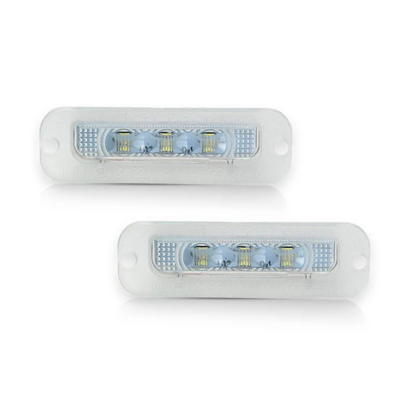 

IJDM ксенон белый Can-bus Ошибка Бесплатная светодиодный номерной знак светильник сборка для 1990-2012 Mercedes-Benz W463 G500 G550 G55 AMG