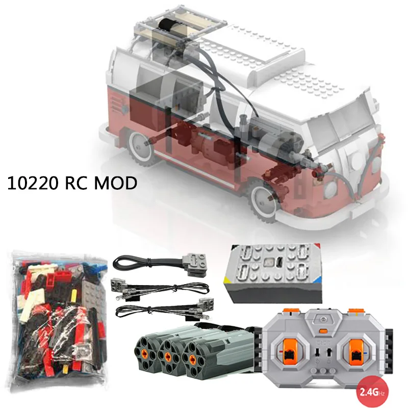 

NEW Power Function RC Motors Set fit for 10220 Bus Camper Van RC Conversion MOC Modified DIY Toys (Not Included Building Blocks)