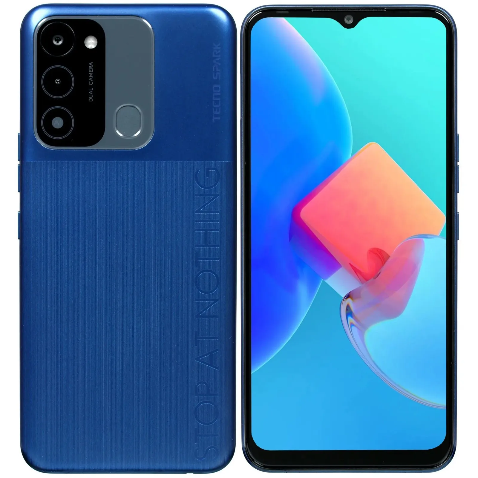 Смартфон Tecno Spark Go 2022 NFC, 6.5, IPS, 2 Гб, 32 Гб, 13 Мп, 5000 мАч, синий