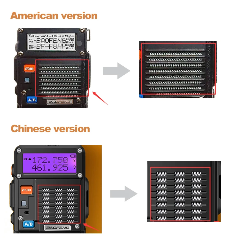 1800 mAh Baofeng BF-F8HP walkie talkie handset high power self driving tour camping civil manual Portable frequency modulation