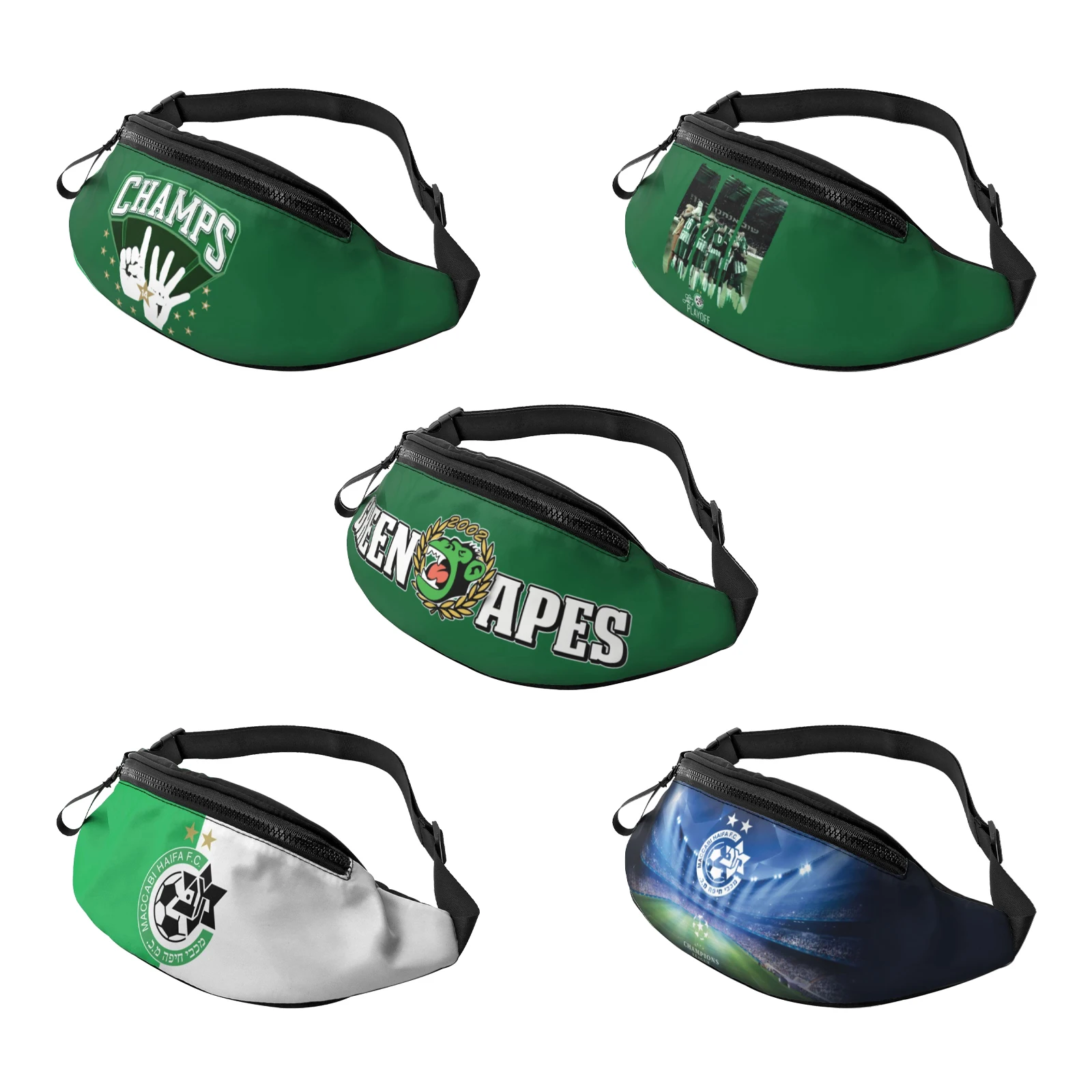 

Maccabi Haifa Crossbody Fanny Pack Enjoy Sports Festival Workout Traveling Running Casual Wallets Waist Pack Phone Bag