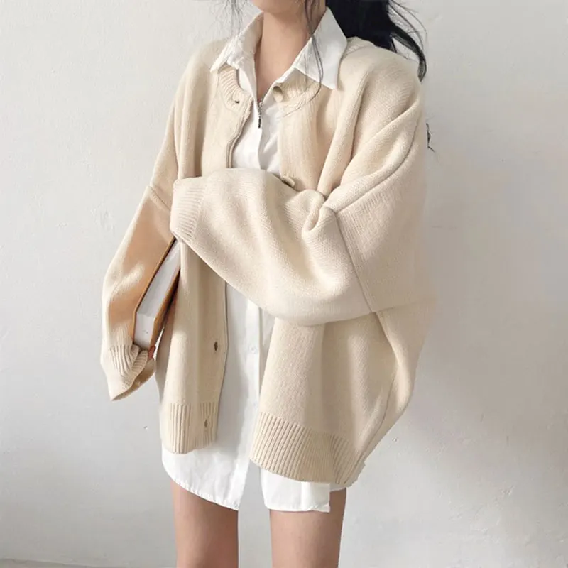 Корейский стиль весна осень женские новые винтажные повседневные свободные