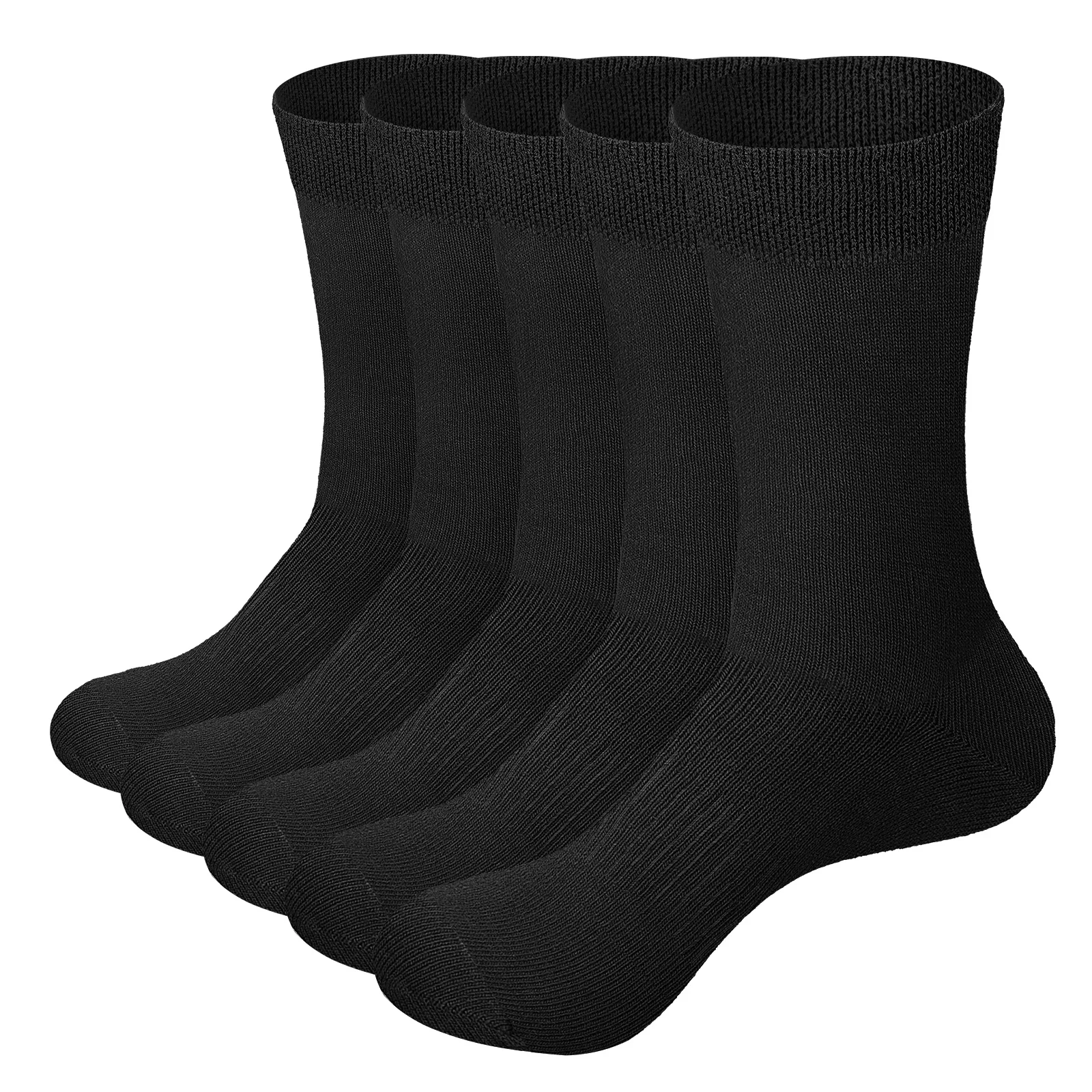 YUEDGE Men Socks Bamboo Fiber Anti Smell Comfortable Crew Formal Business Dress Socks Thin Summer Socks For Male Size EU 37-46