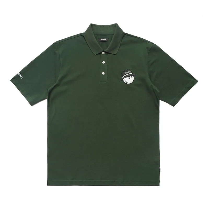 

Golf Shirts for Men New Dry Fit Short Sleeve Print Performance Moisture Wicking Polo Shirt