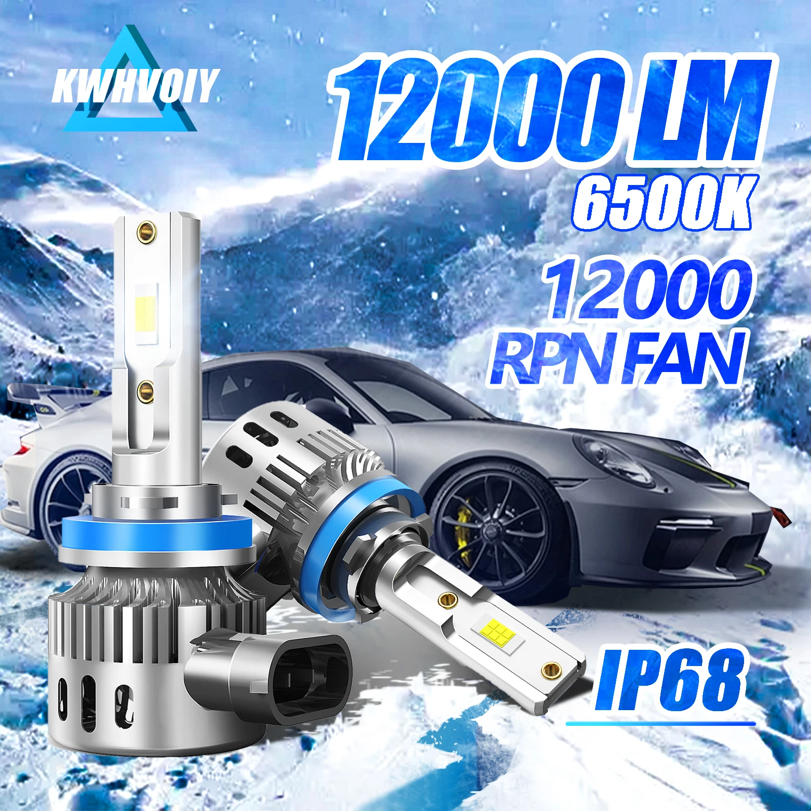 Лампы для противотуманных фар, 80 Вт, H11, H8, H9, H16