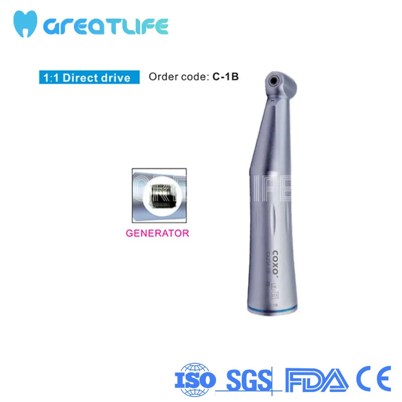 

CX235-1B 1:1 Inner Channel Contra Angle Dental Handpiece Low Speed Coxo Handpiece Contra Angle