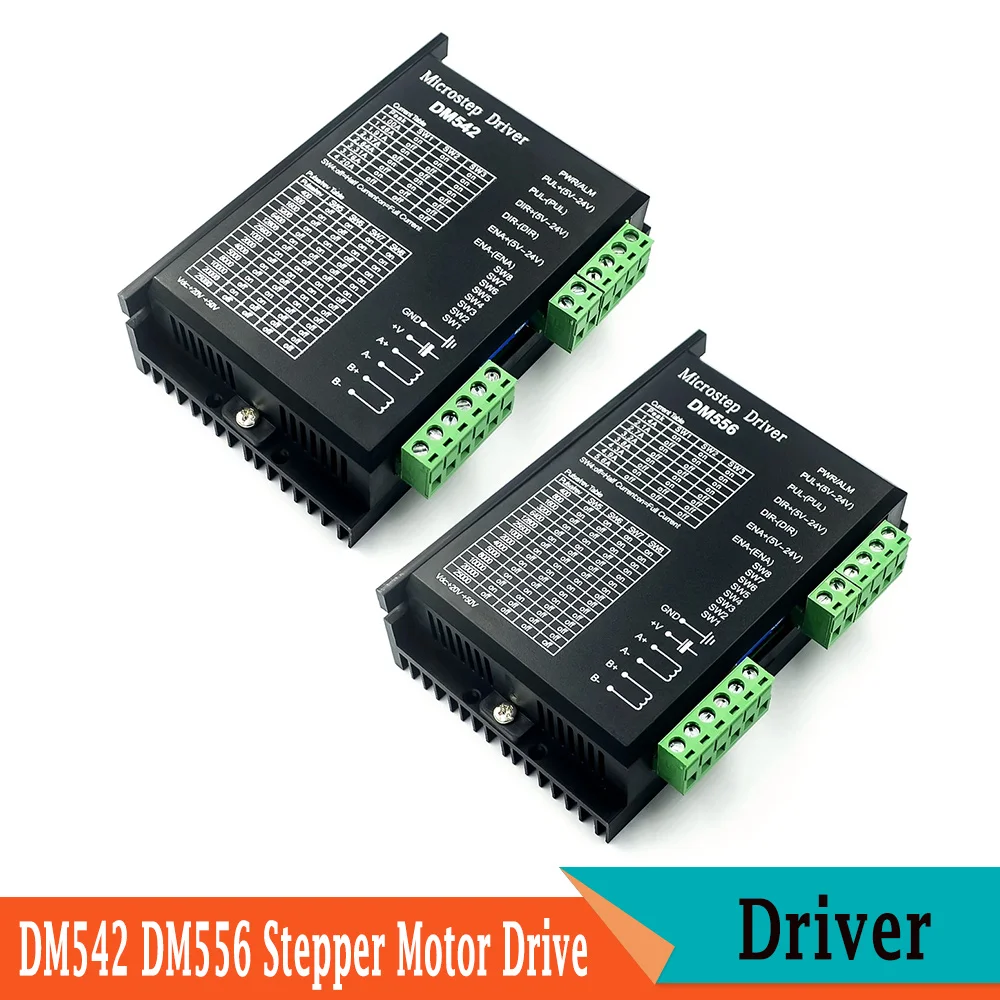 

CNC Controlle DM542 Microstep Driver Stepper Motor Controller DM556 Nema17 Nema23 128 Subdivision DC 18-48V 4.2A For 42 57 Motor