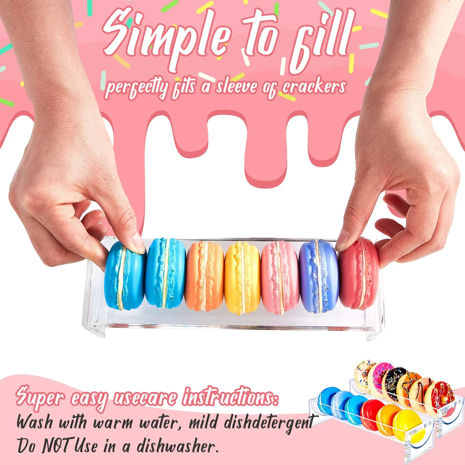 Прозрачный поднос для крекера прямоугольный держатель сервировки прозрачные