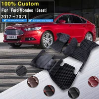 car floor mats for ford mondeo fusion mk v 4 20172021 anti dirt pads rug waterproof floor mats reduces friction car accessories
