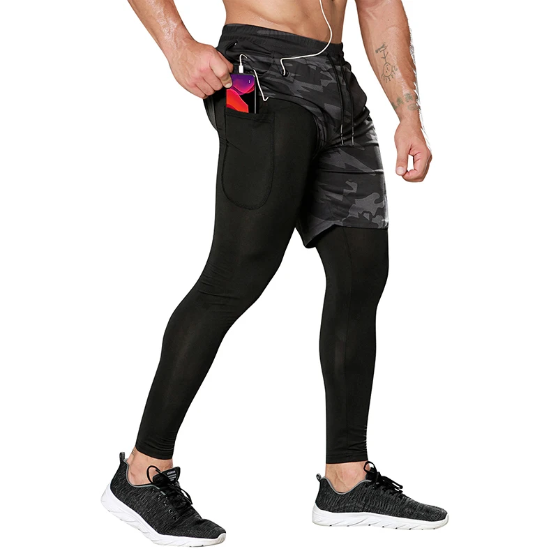 

Men's Sport Pants Fitness Compression Pants Men Quick Dry Sportswear Trousers Male Training Joggers Running Tights Men Gym Pants