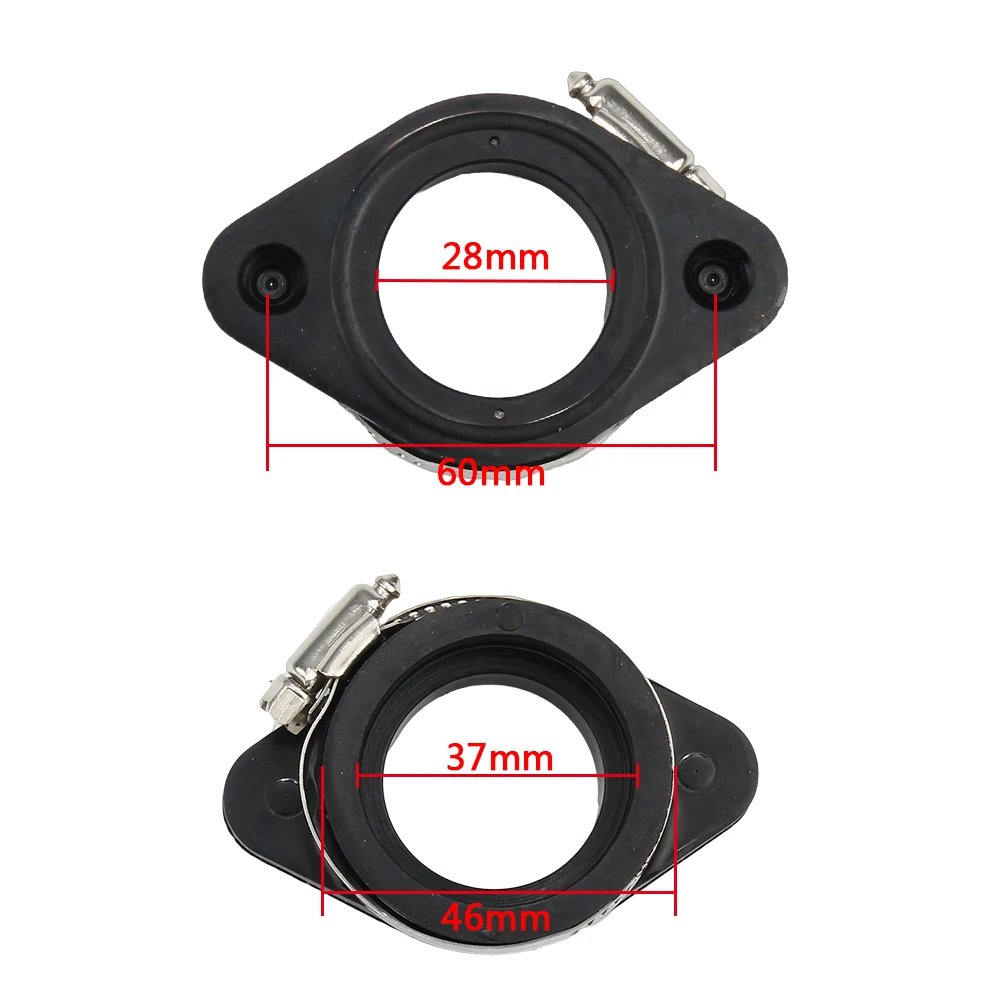 Мотоциклетный 2-тактный адаптер карбюратора на входе резиновая впускная труба