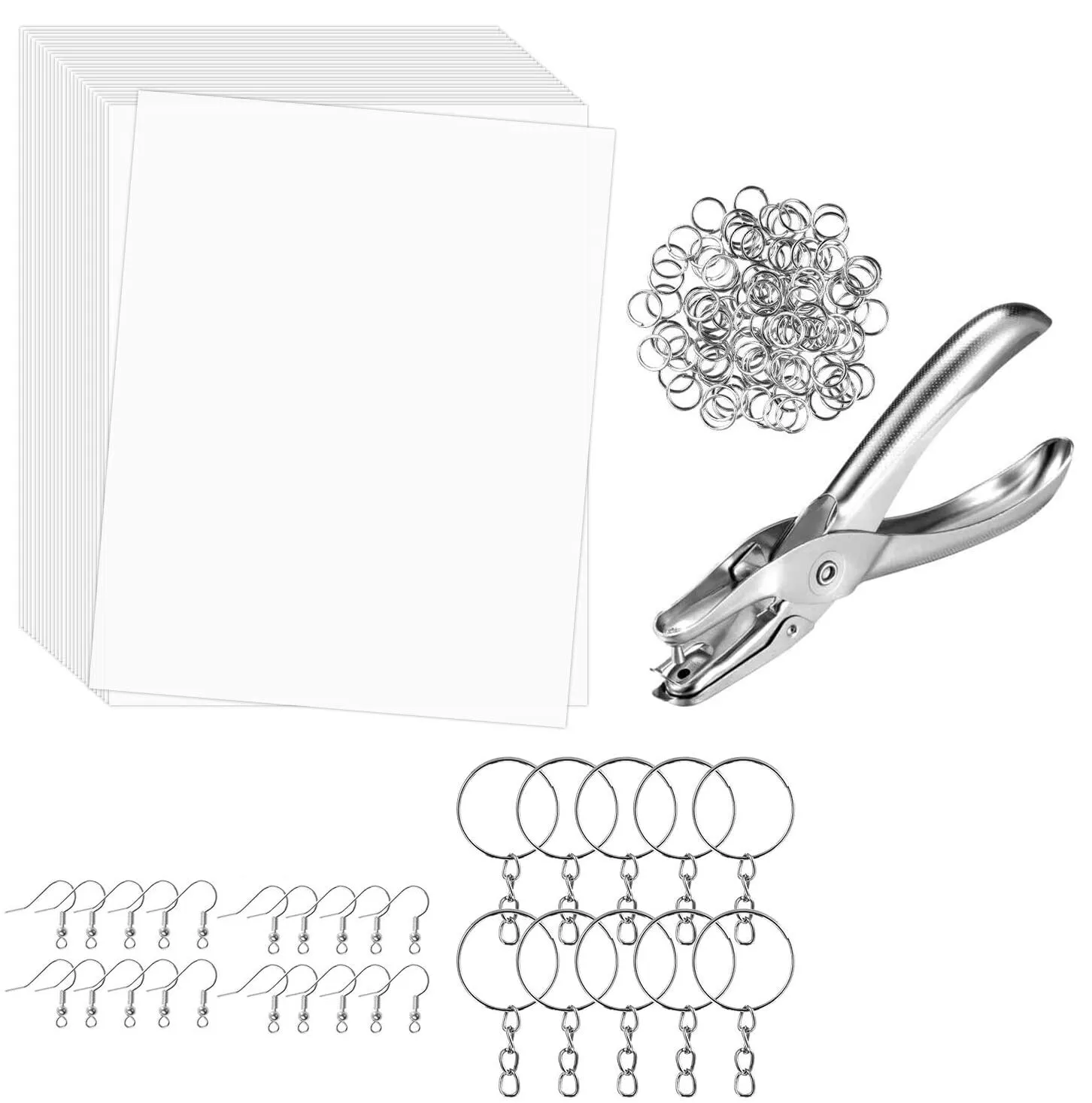 DIY Shrink Art Kit - 181шт Пустых термоусадочных пластиковых листов для изготовления поделок