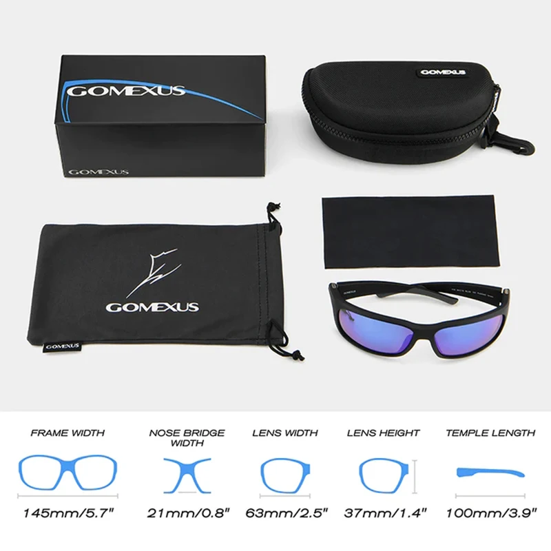 Мужские солнцезащитные очки Gomexus поляризационные защита от ультрафиолета