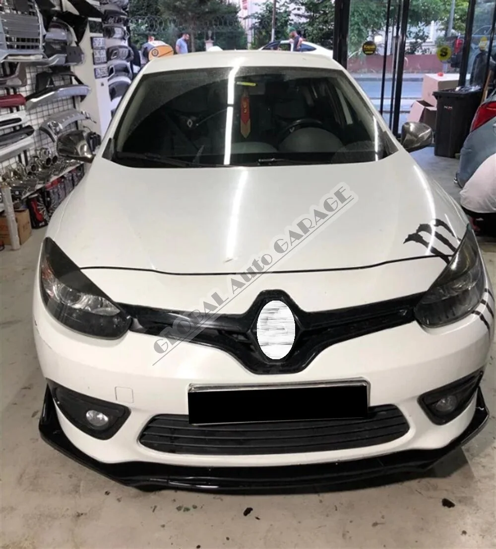 For Renault Fluence Front Bumper Attachment Lip 2009-2016 Piano Glossy Black Splitter Diffuser Universal Spoiler Flaps |