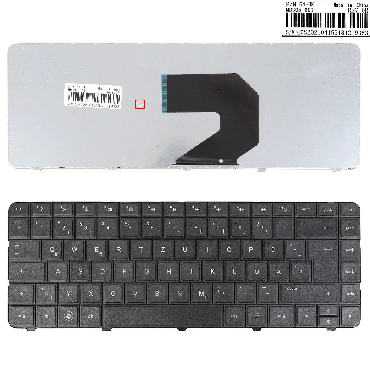 

German Laptop Keyboard for HP Pavilion G4 G6 G4-1000 G6-1000 CQ43 CQ43-100 640892-001 633183-001 636191-001 646125-001