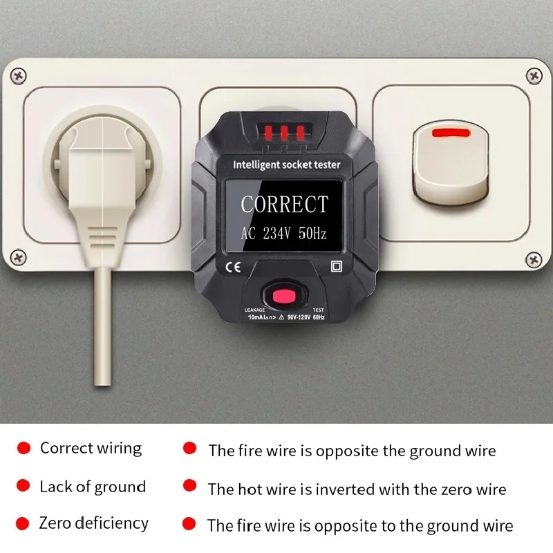 Умный Тестер Напряжения TOOLTOP ET89 Детектор Автоматического Выключателя Инструмент