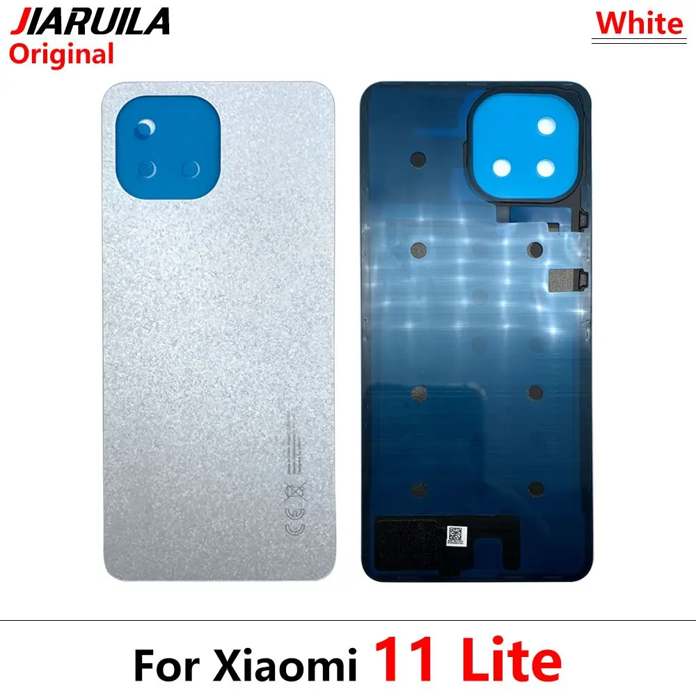 20Pcs Original New For Xiaomi Mi 11 Lite 5G Battery Back Cover Case Rear Glass Door Housing Replacement Glass with Glue Sticker enlarge