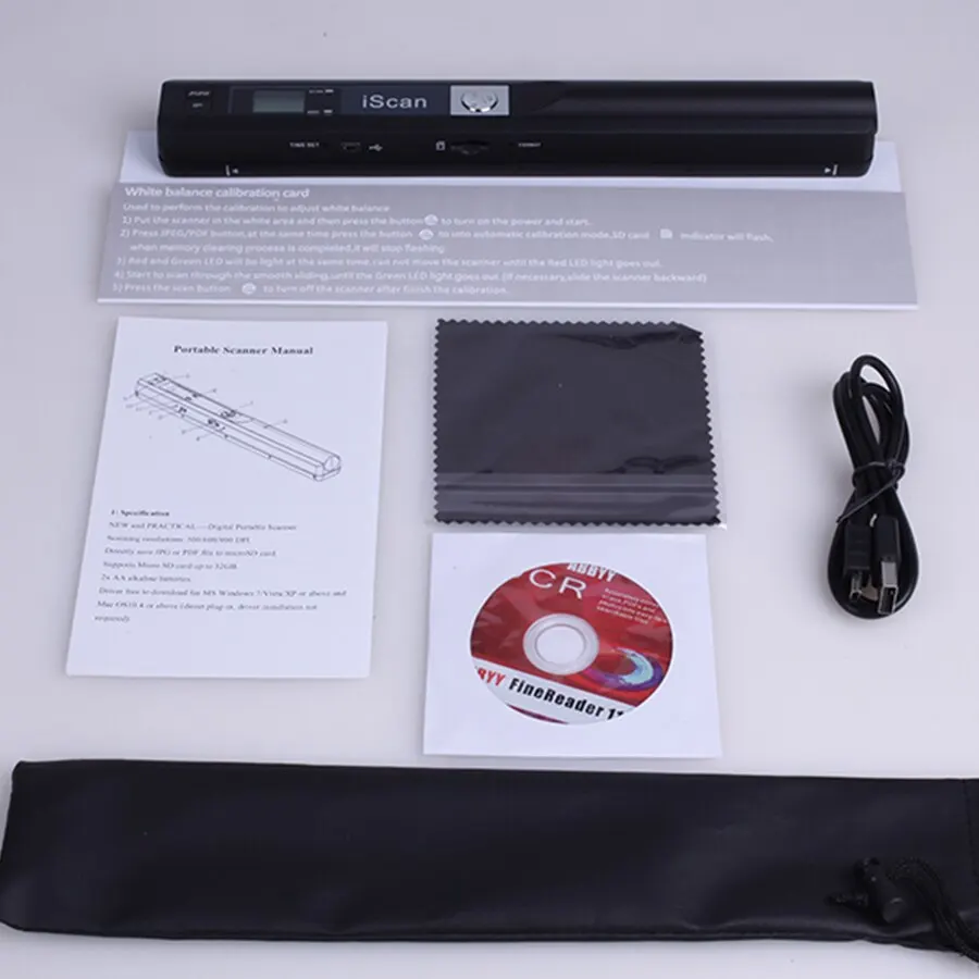 IScan A4 Portable Scanner Support Scan Width 216MM Documents Books Color Photo Image Selection JPG/PDF Format Resolution 900 DPI images - 6