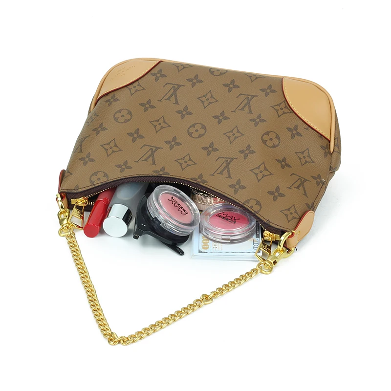 Стиль Луи Новая сумка Vuitton модная на сто цепочек для подмышек через плечо с