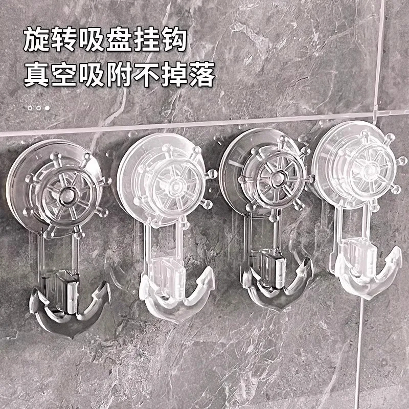 Круглый Присос Вакуум Без Перфорации Мощный Несущий КрюК Кухонная Дверь Задняя