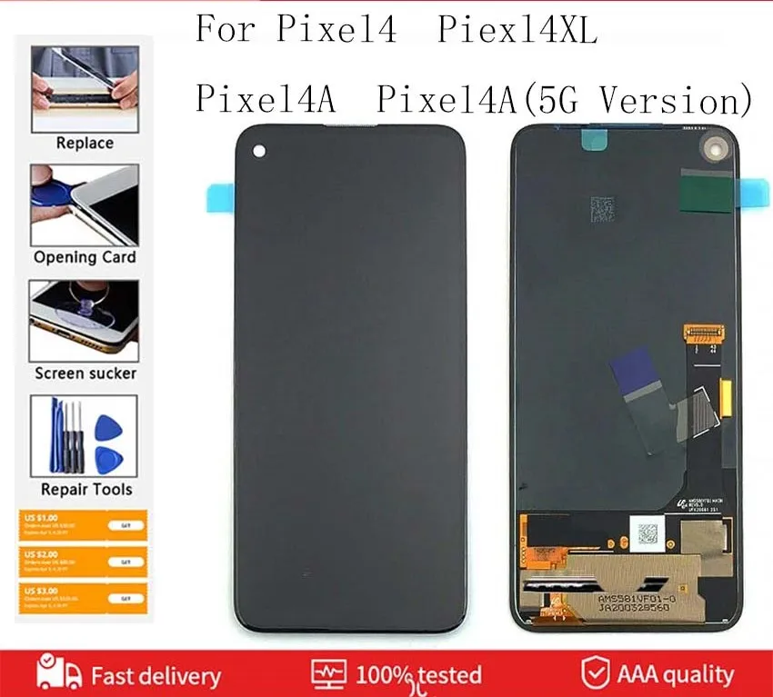 Для Google Pixel 4XL сенсорный экран в сборе 4 XL ЖК-дисплей с запасными частями для рамки для Pixel XL4 6,3-дюймовый экран