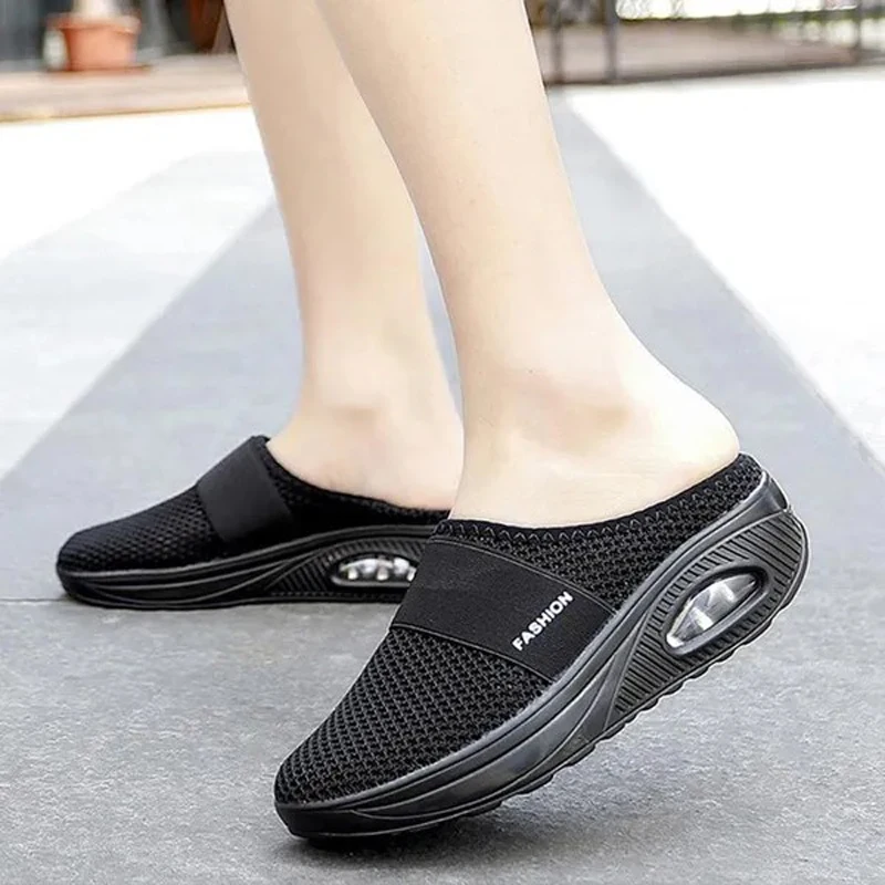 Сандалии женские на танкетке винтажные Нескользящие дышащие танкетка для