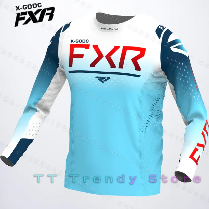

X-GODC FXR racing Motorcycle Mountain Bike Team Downhill Jersey Offroad Bicycle Locomotive Shirt Cross Country Mountain racing