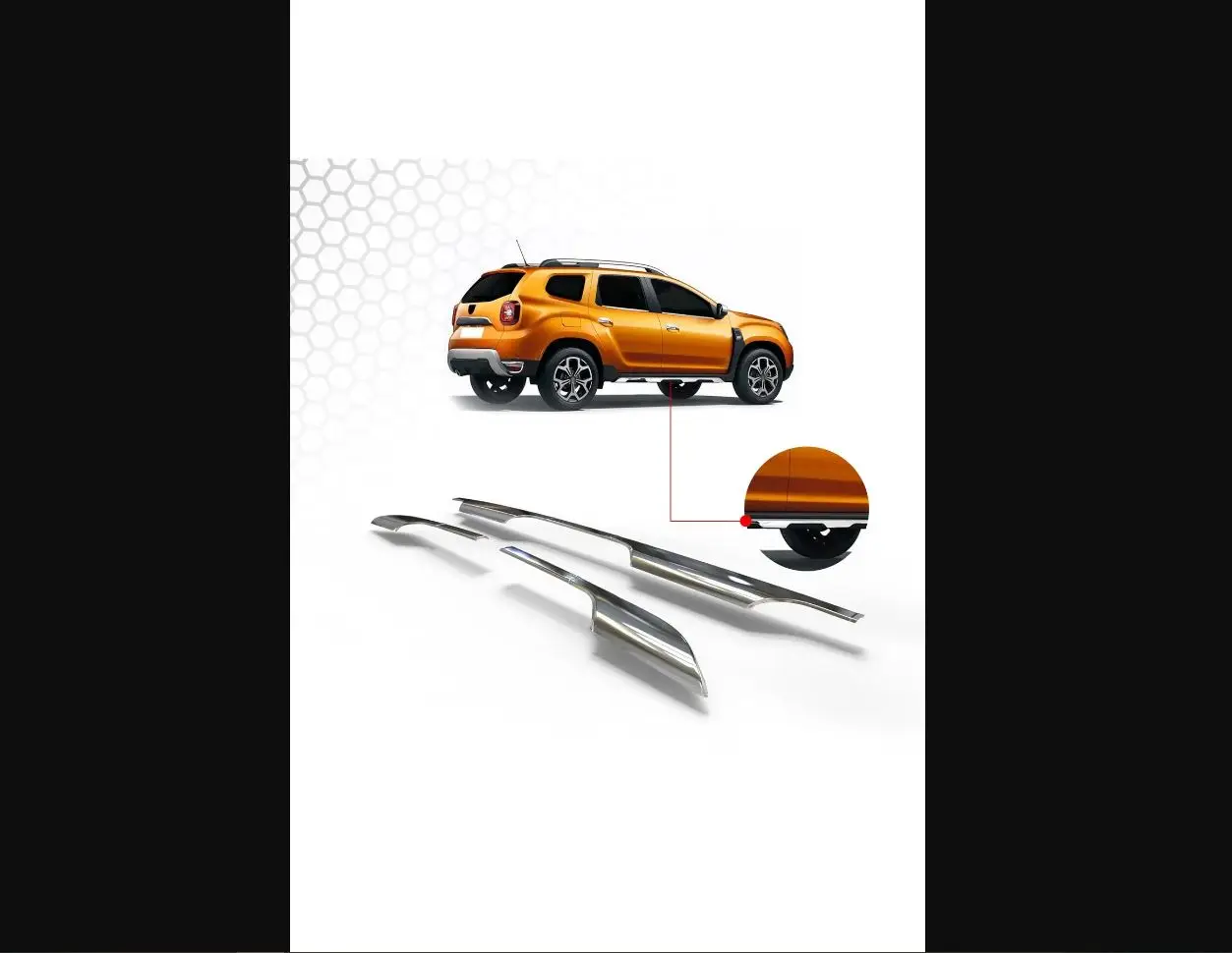 

Для Dacia Duster, хромированный боковой порог, верхняя часть боковой юбки, боковая полоса, 6 шт. Нержавеющая сталь 2018 и выше