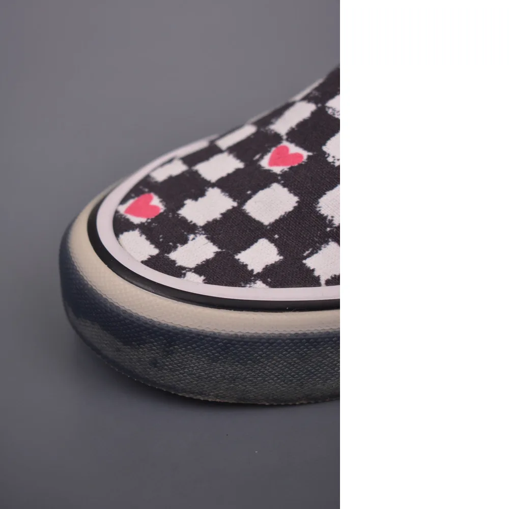 Vans Slip-On Classic Co-Branded THE MUSEUM VISITOR Модная и универсальная повседневная обувь из холста