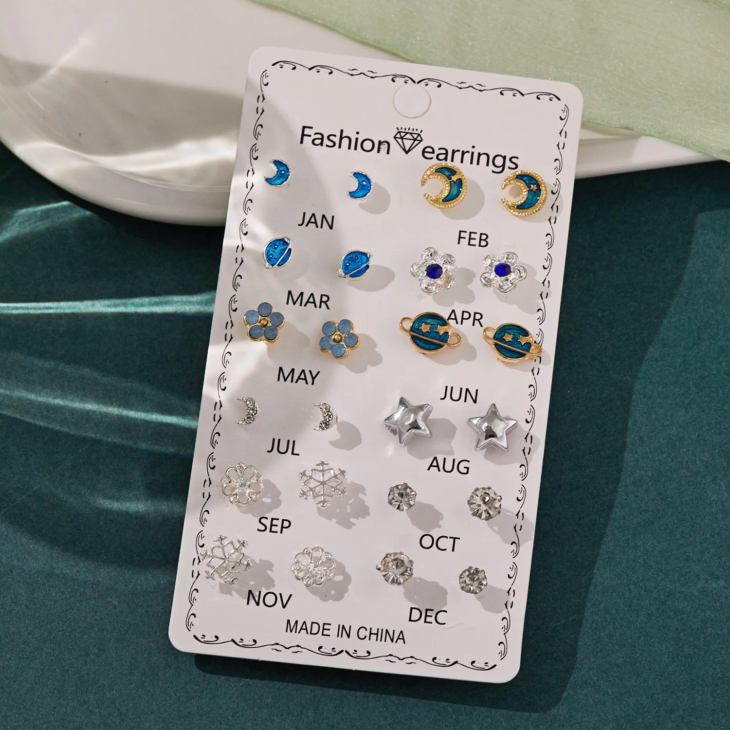 Набор серег-гвоздиков для женщин ювелирные украшения вечеринок с маленькими