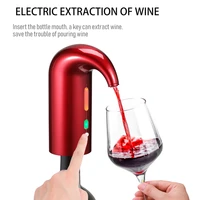 electric wine decanter wine aerator portable pourer instant wine decanter dispenser pump one touch automatic bar accessories