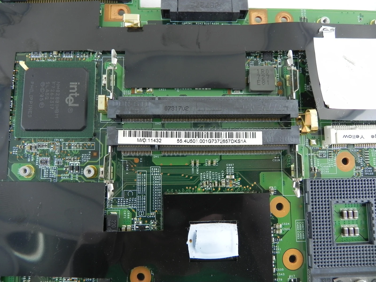 Fujitsu Siemens Esprimo Mobile V5545 MS2215 нерабочая Материнская плата на Запчасти 55.4U501.001 |