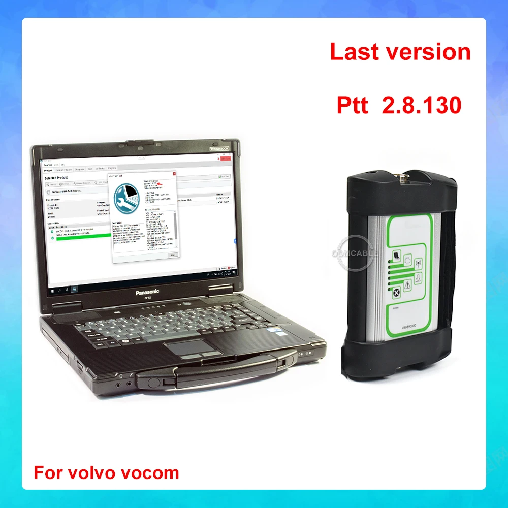 

Full set with cf 52 with vcads prosis for volvo vocom truck diagnostic scanner ptt 2.8.130 Tech Tool excavator vcads pro