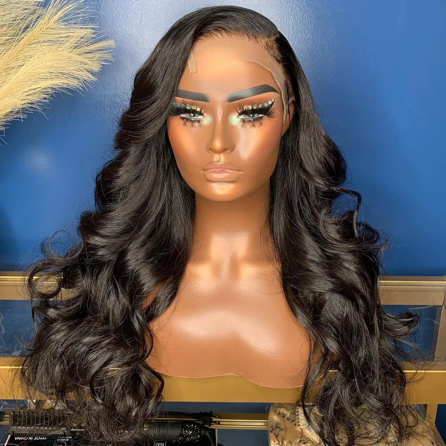 Body wave lace front wig 360 lace frontal Human Hair Wig Loose Glueless 30 Inch Brazilian Virgin Hair 4X4 lace Closure For Women