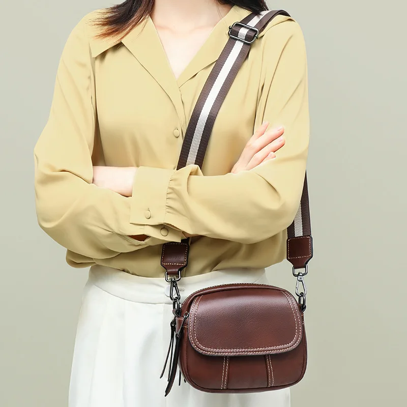 

Paparazzi France style shoulder bags for women ladies Genuine Leather mini Crossbody bags high quality shopping accessories bag