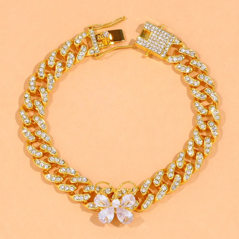 Браслет на ногу с бабочкой украшение в эстетическом стиле |