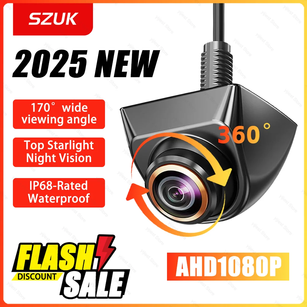 Автомобильная камера заднего вида CVBS AHD 1080P Full HD задняя 170 ° Широкоугольная