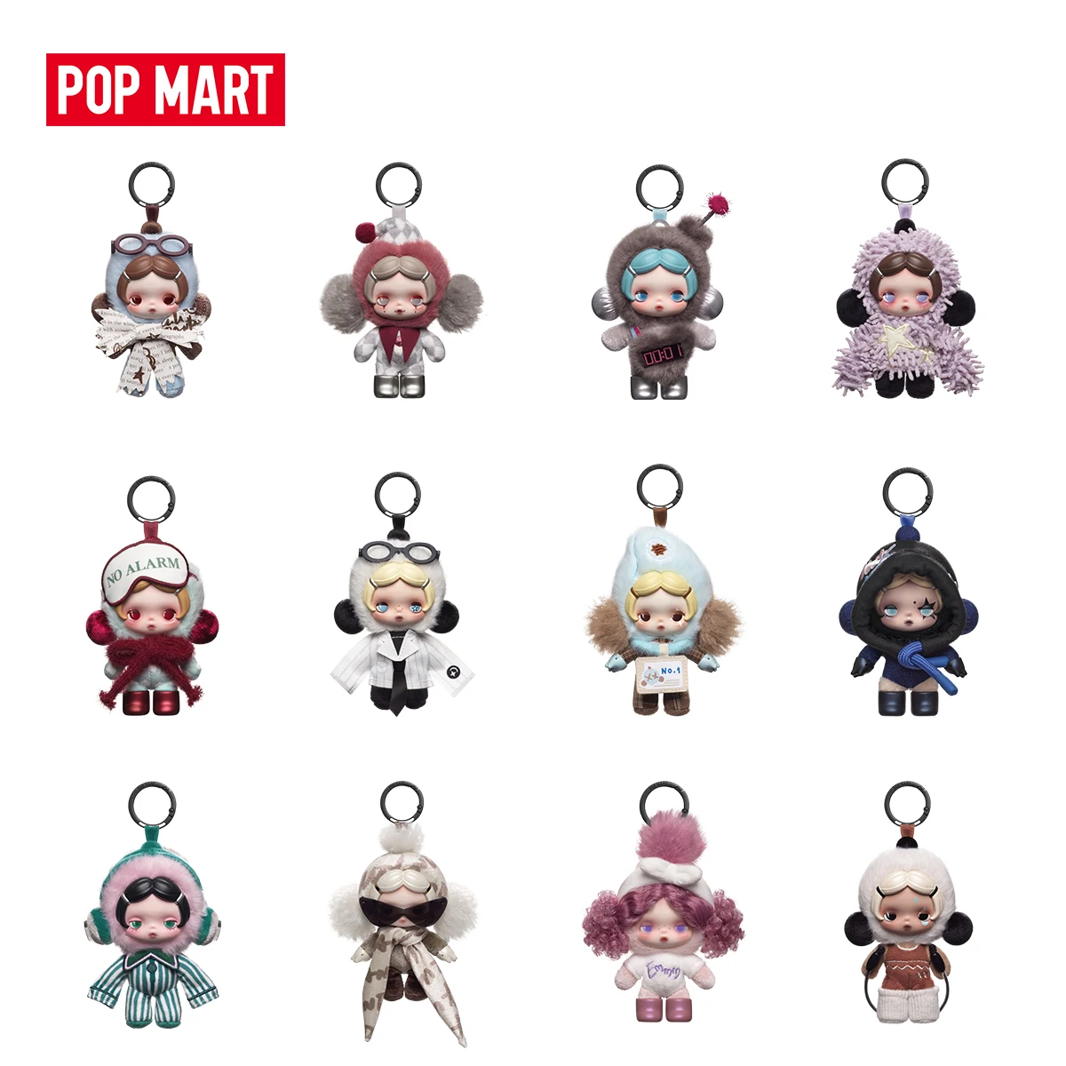 【EU】POP MART θ SKULLPANDA Off Mode Series Плюшевая кукла-подвеска 1 шт.12 шт. SP POPMART Mystery Box Милый подарок (art.: 3920dc6d0d916) - 3920dc6d0d916