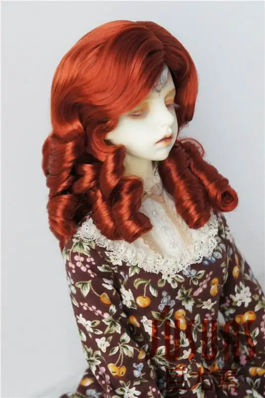 Фото JD324 1/3 Pretty BJD синтетический мохеровый парик для SD вьющихся волос для размера 8-9 дюймов окружность головы 20,5-23 см аксессуары для кукол №4