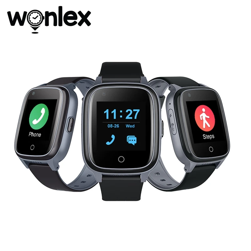 

Смарт-часы Wonlex KT17S для пожилых людей с GPS-трекером, функцией отслеживания положения, функцией оповещения о сидячем положении при падении, функцией измерения сердечного ритма и кровяного давления и голосовой защитой
