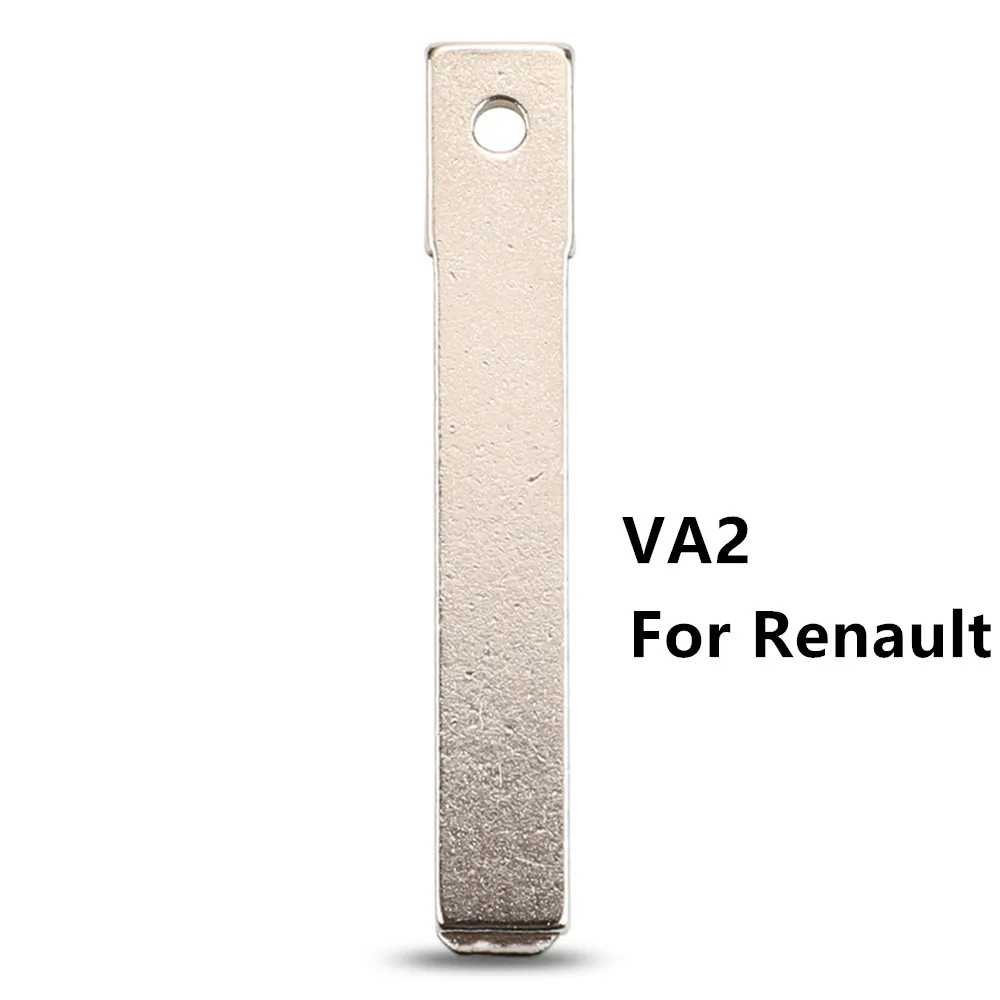 Recambio de llave VA2 sin cortar, 10 unids/lote, para Renault, Citroen, Peugeot, remoto, Original
